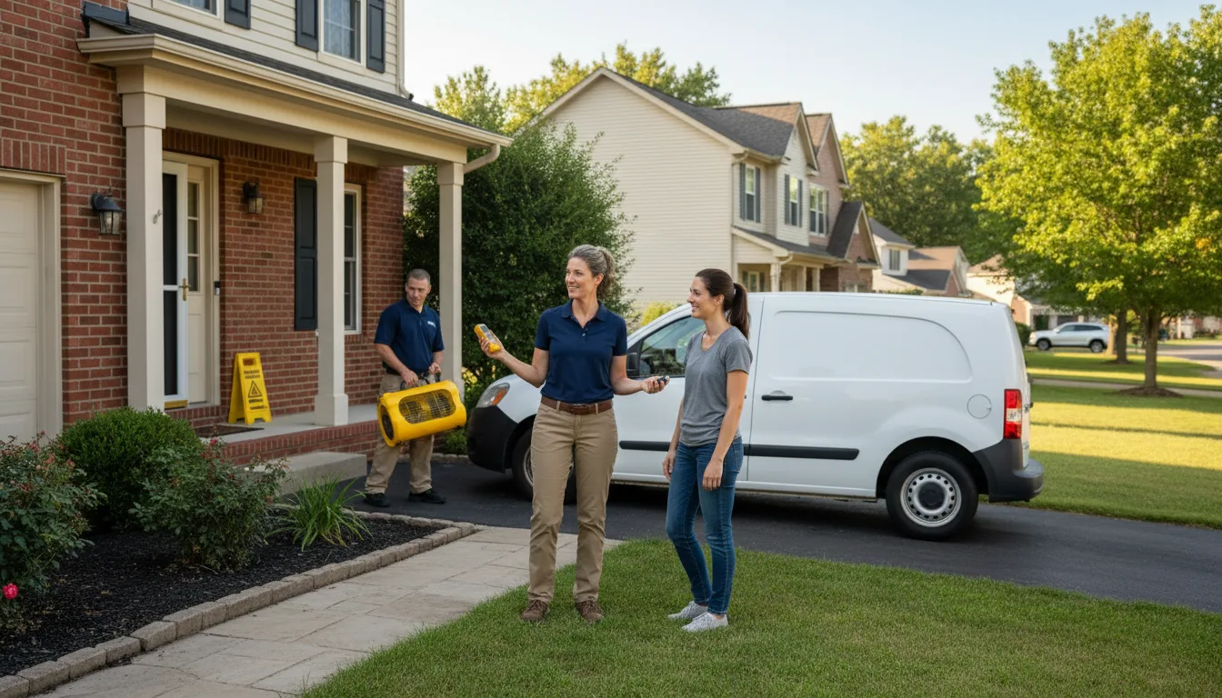 Residential water damage restoration in Shoup, ID